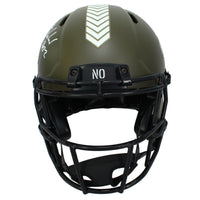 Rashid Shaheed Autographed (White) New Orleans Saints '22 STS Authentic Speed Helmet Beckett