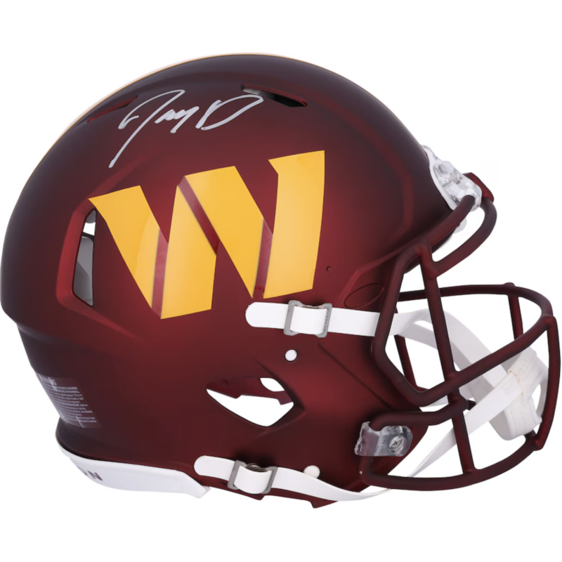 Jayden Daniels Autographed Washington Commanders Authentic Speed Helmet Fanatics