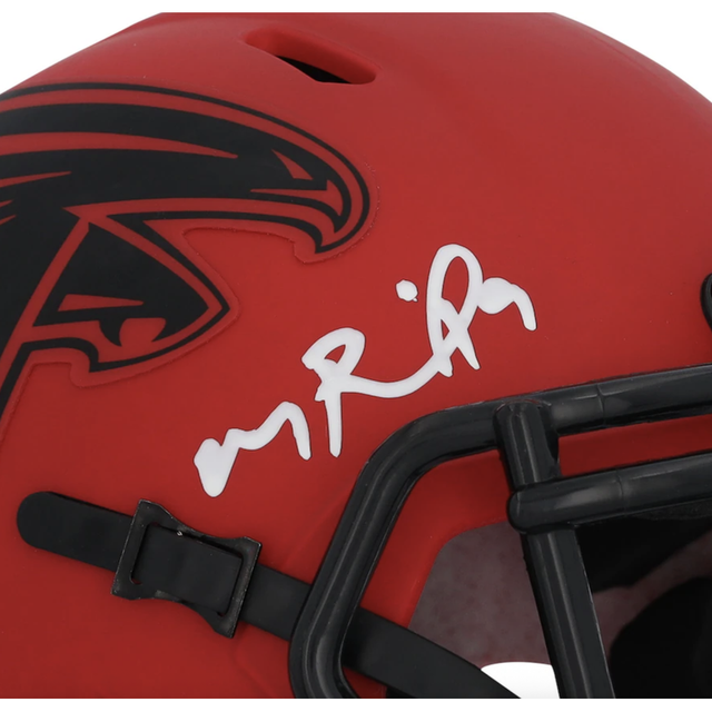 Michael Penix Jr. Autographed Atlanta Falcons 'RAVE' Mini Speed Helmet Fanatics
