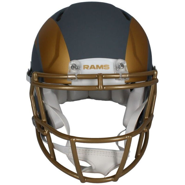 Kyren Williams Autographed Los Angeles Rams Slate Authentic Speed Helmet Beckett