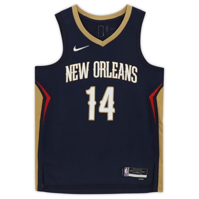 Brandon Ingram Autographed New Orleans Pelicans Nike Navy Jersey Fanatics