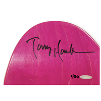 Tony Hawk Signed Birdhouse Vulture Pink Stain Old School Skateboard Deck UDA