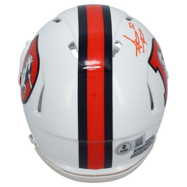 Steve Atwater Autographed Broncos Alternate Mini Speed Helmet Beckett