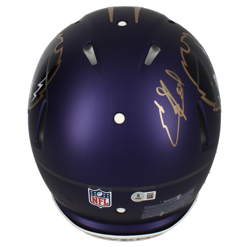Ed Reed Autographed Ravens 2024 Alternate Authentic Speed Helmet Beckett