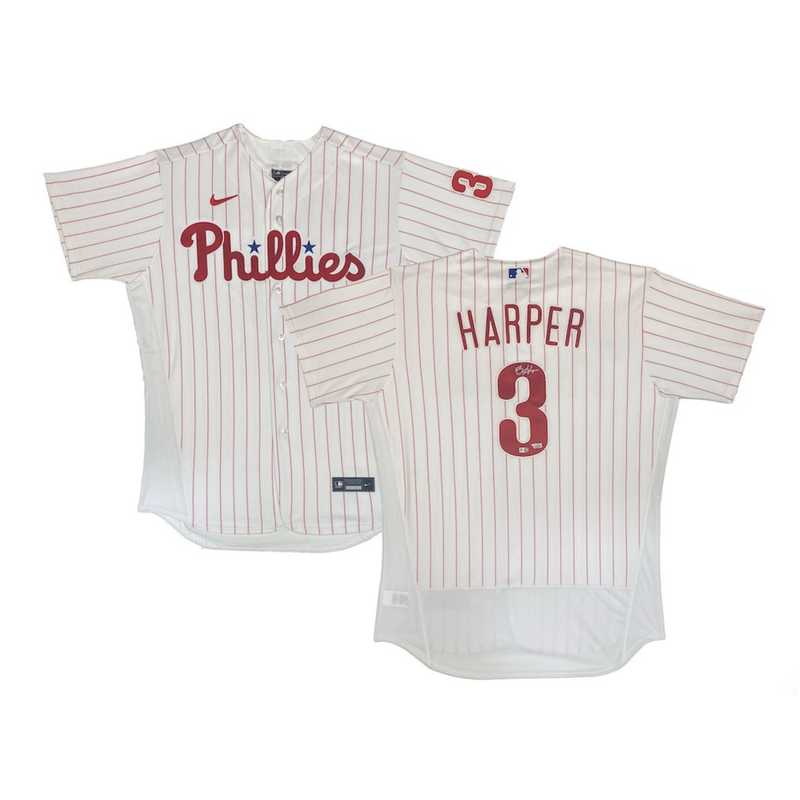 Bryce Harper Autographed Philadelphia Phillies Authentic Nike Jersey Fanatics