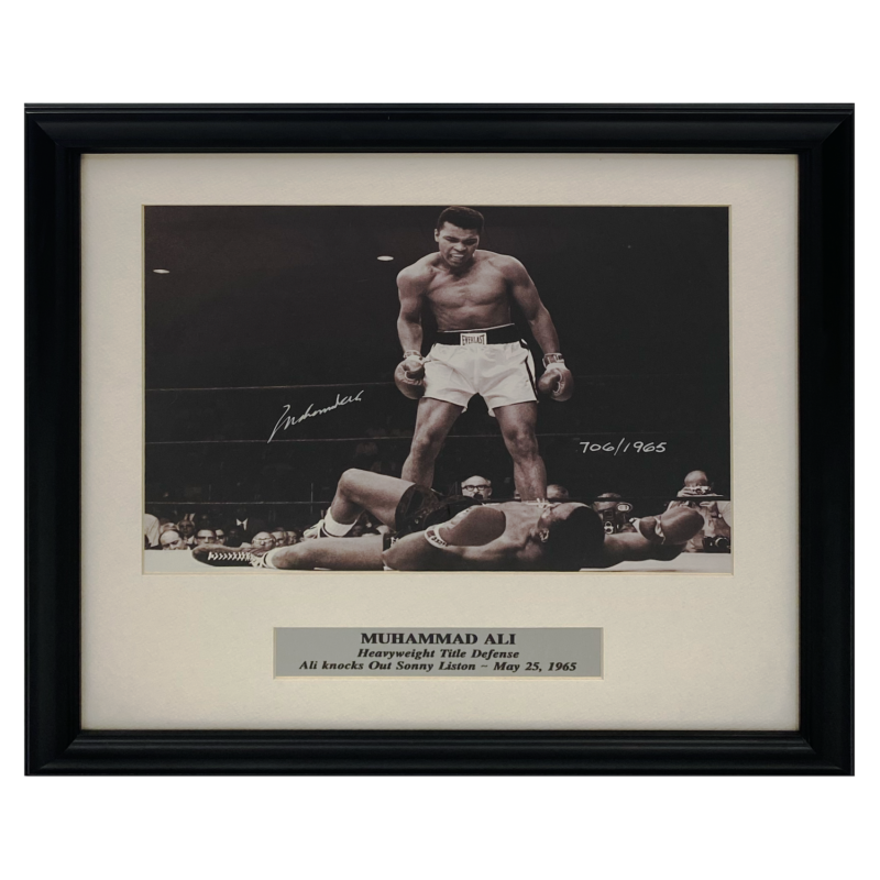 Muhammad Ali Autographed 11" x 14" Framed Photograph LE 1965 COA