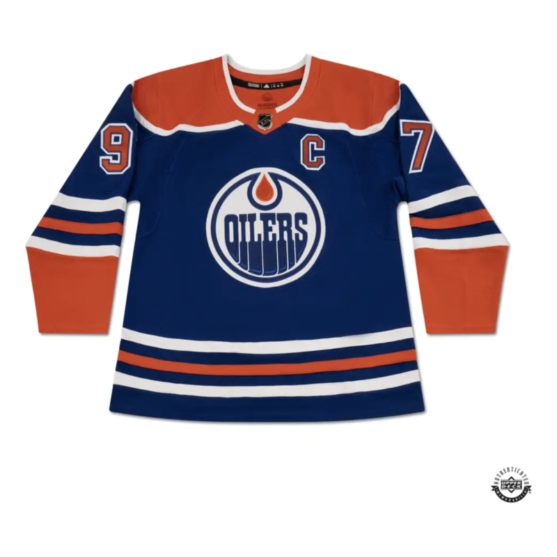 Connor McDavid Autographed & Insc. "900 Points 1/2/24" Blue Edmonton Oilers Jersey UDA