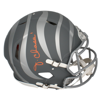 Ja'Marr Chase Autographed Bengals 'Slate' Authentic Speed Helmet Beckett