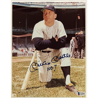 Mickey Mantle Autographed Yankees 8" x 10" Photographs Framed Display Beckett