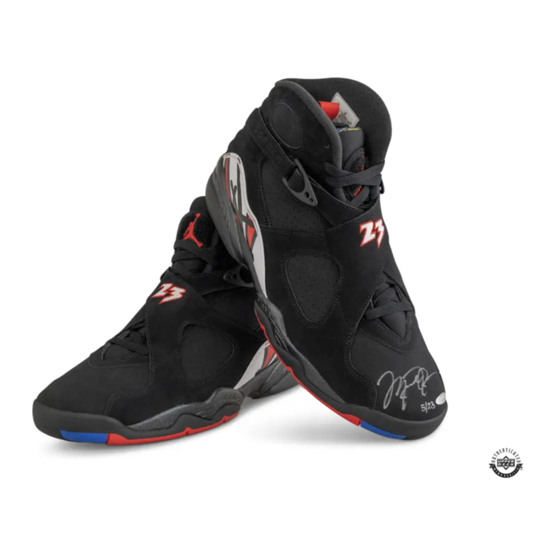 Michael Jordan Autographed Nike 8 Retro 'Playoffs' 2023 Shoes UDA LE 23