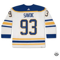 Matt Savoie Autographed Authentic Buffalo Sabres Adidas White Jersey UDA