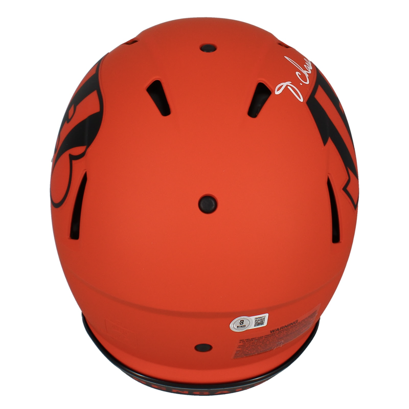 Ja'Marr Chase Autographed Bengals 'RAVE' Authentic Speed Helmet Beckett