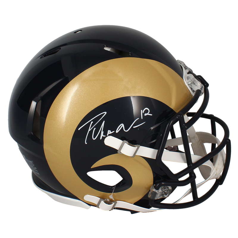 Puka Nacua Autographed Rams Authentic Throwback Speed Helmet Fanatics