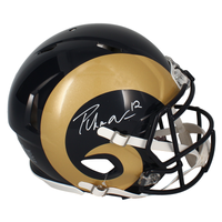 Puka Nacua Autographed Rams Authentic Throwback Speed Helmet Fanatics