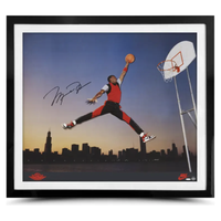 Michael Jordan Autographed 'Air Time' 40x35 Framed Photo UDA