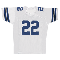 Emmitt Smith of the Cowboys Autographed Custom White #22 Jersey Beckett