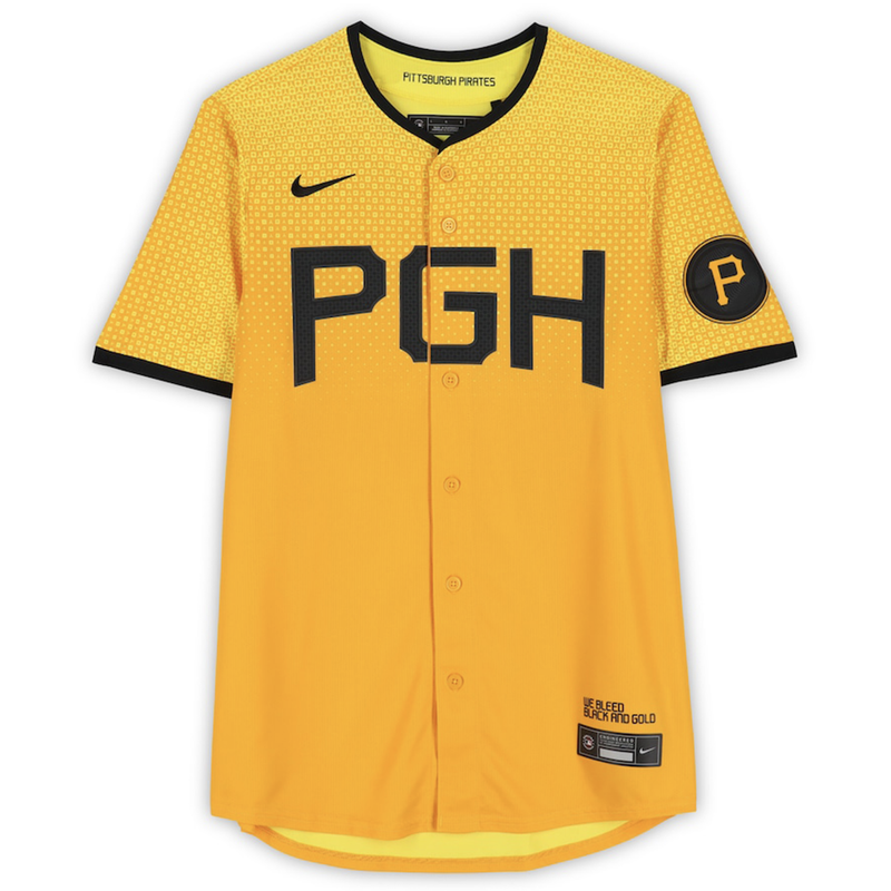 Paul Skenes Autographed Pirates Gold Nike City Connect Limited Jersey Fanatics