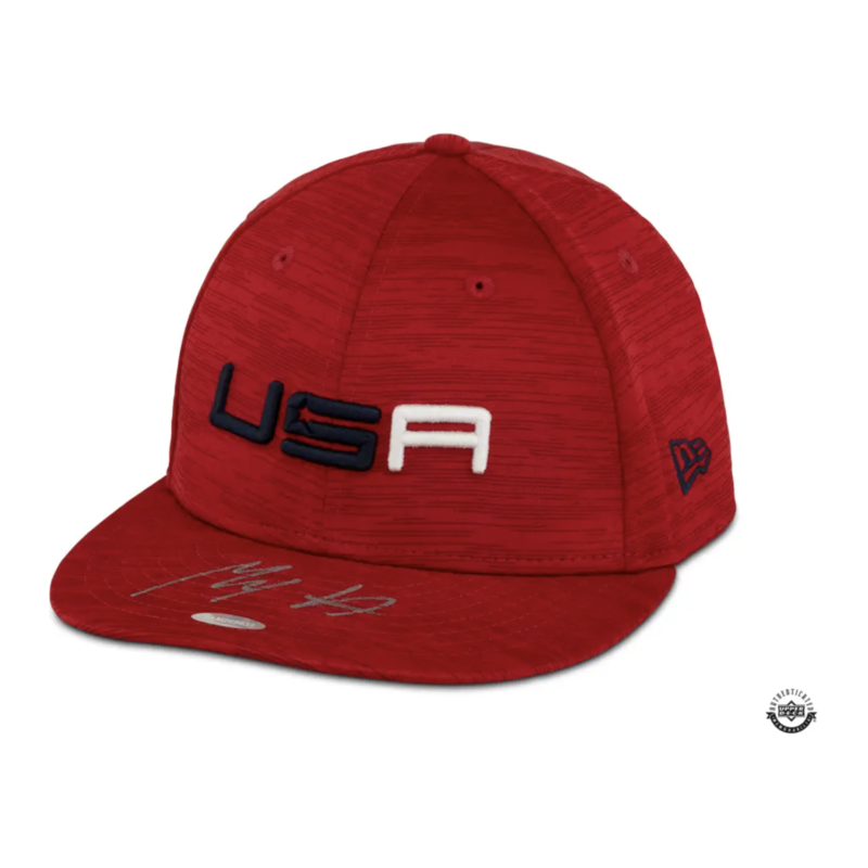 Max Homa PGA Autographed 2023 Ryder Cup Sunday Red Hat UDA