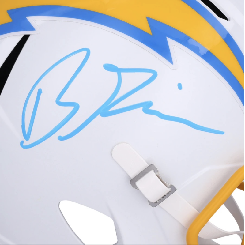 Brenden Rice Autographed Los Angeles Chargers Full Size Speed Helmet Fanatics