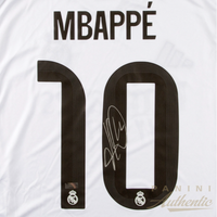 Kylian Mbappe Autographed 2025-26 Real Madrid Away Nike Replica Jersey Panini