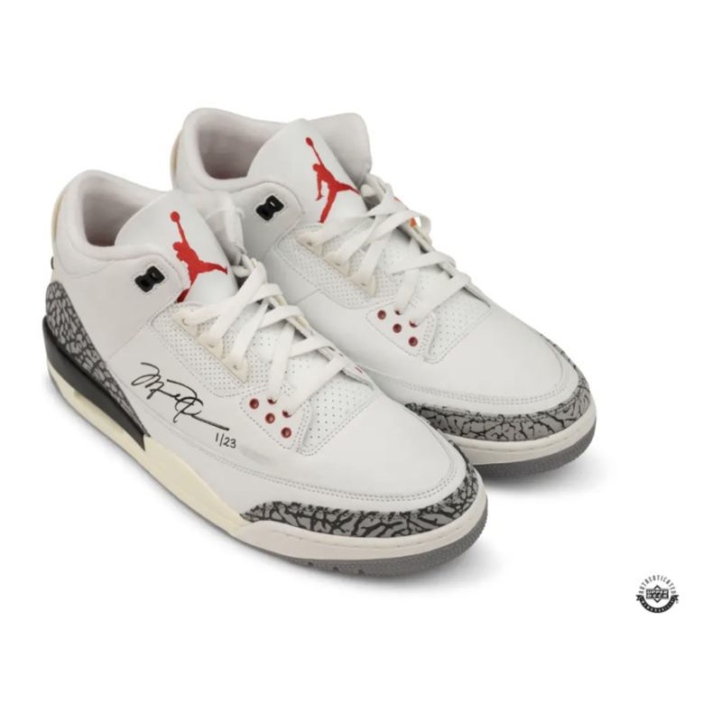 Michael Jordan Autographed Nike Air Jordan 3 Retro 'Reimagined' Shoes UDA LE 23