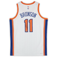 Jalen Brunson Autographed New York Knicks Nike City Edition Jersey Fanatics