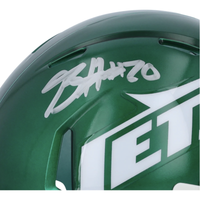 Breece Hall Autographed New York Jets 2024 Mini Speed Helmet Fanatics