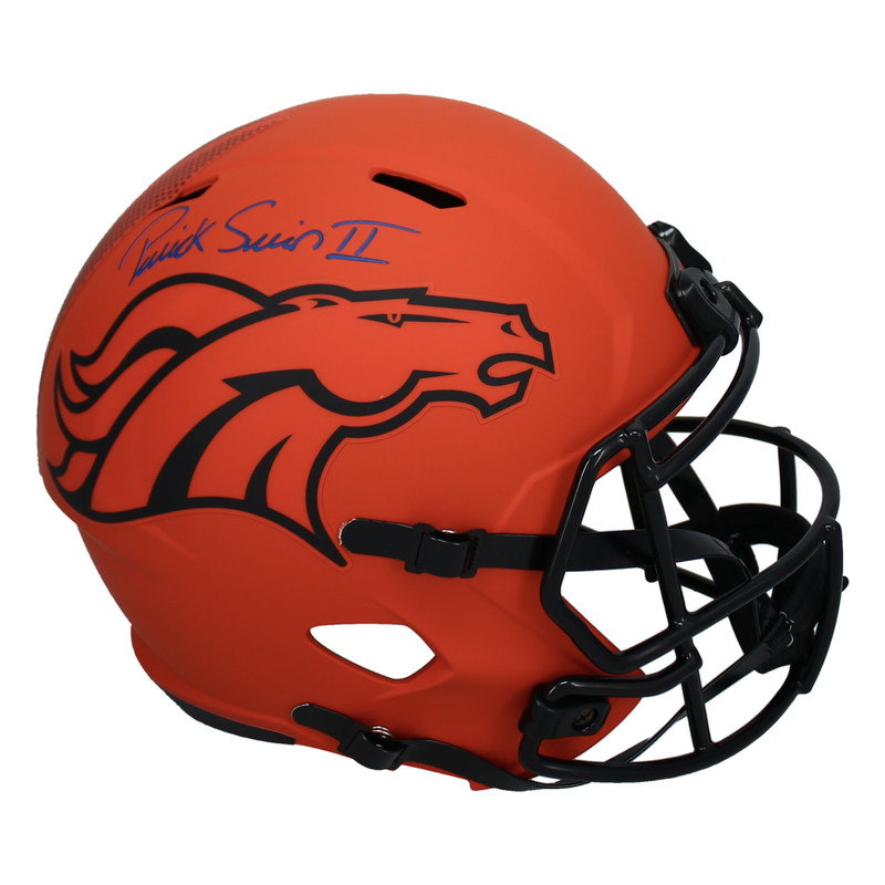 Patrick Surtain II Autographed Denver Broncos Full Size 'RAVE' Helmet Beckett