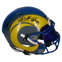 Eric Dickerson Autographed "HOF 99" Rams Custom Speed Flex Helmet Beckett