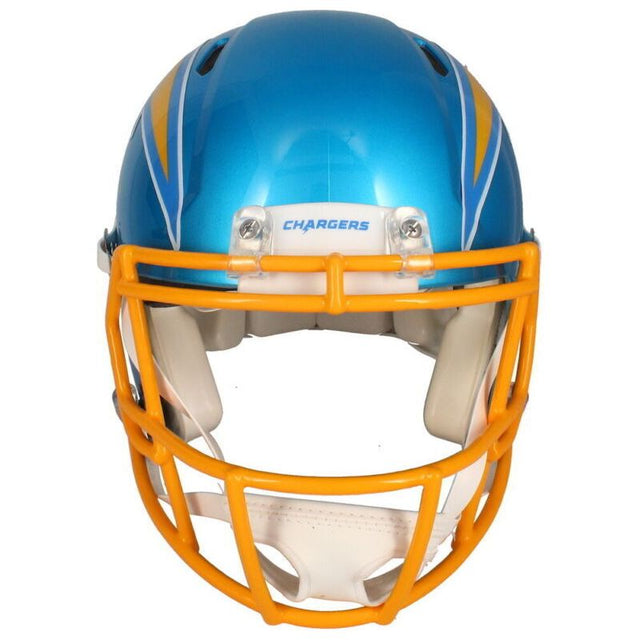 Justin Herbert Autographed "2020 ROY" Chargers Flash Authentic Helmet Beckett