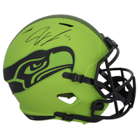 Jaxon Smith-Njigba Autographed Seattle Seahawks  'RAVE' Full Size Speed Helmet Fanatics