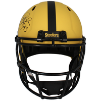 Troy Polamalu Autographed Pittsburgh Steelers 'RAVE' Full Size Helmet Beckett