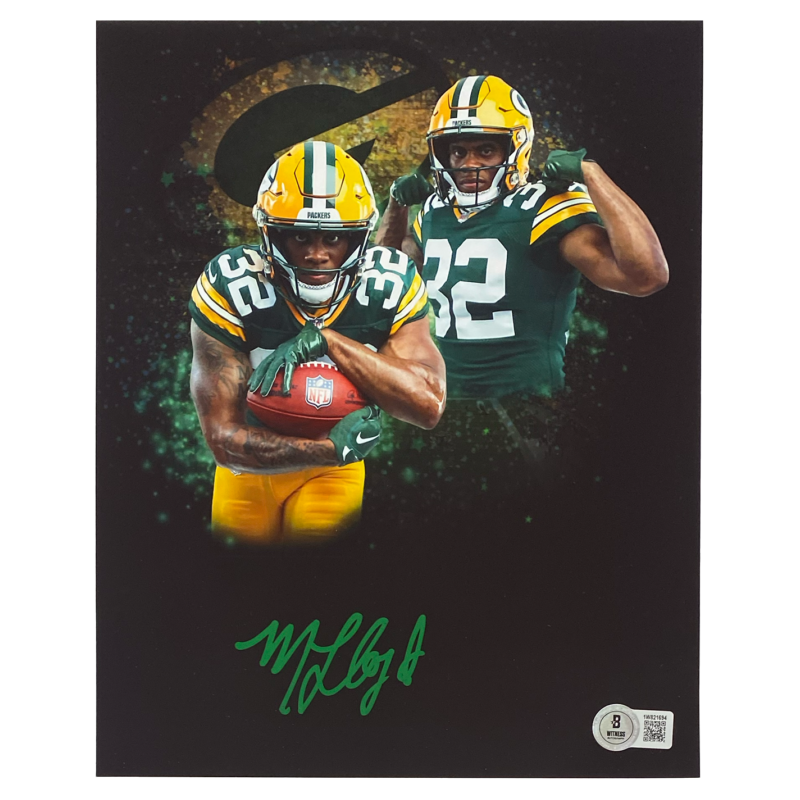MarShawn Lloyd Autographed (Green) Packers 8" x 10" Photo Collage Beckett