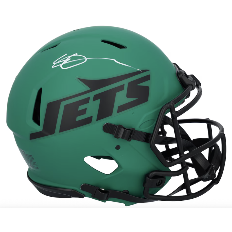 Ahmad Sauce Gardner Autographed New York Jets 'RAVE' Authentic Speed Helmet Fanatics