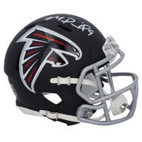 Michael Penix Jr. Autographed Atlanta Falcons Mini Speed Helmet Fanatics