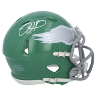 Jalen Hurts Autographed Philadelphia Eagles Kelly Green Mini Speed Helmet Fanatics