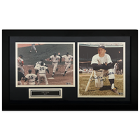 Mickey Mantle Autographed Yankees 8" x 10" Photographs Framed Display Beckett