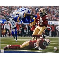 Kyren Williams Autographed "TD Flip" Los Angeles Rams 16" x 20" Photo Beckett