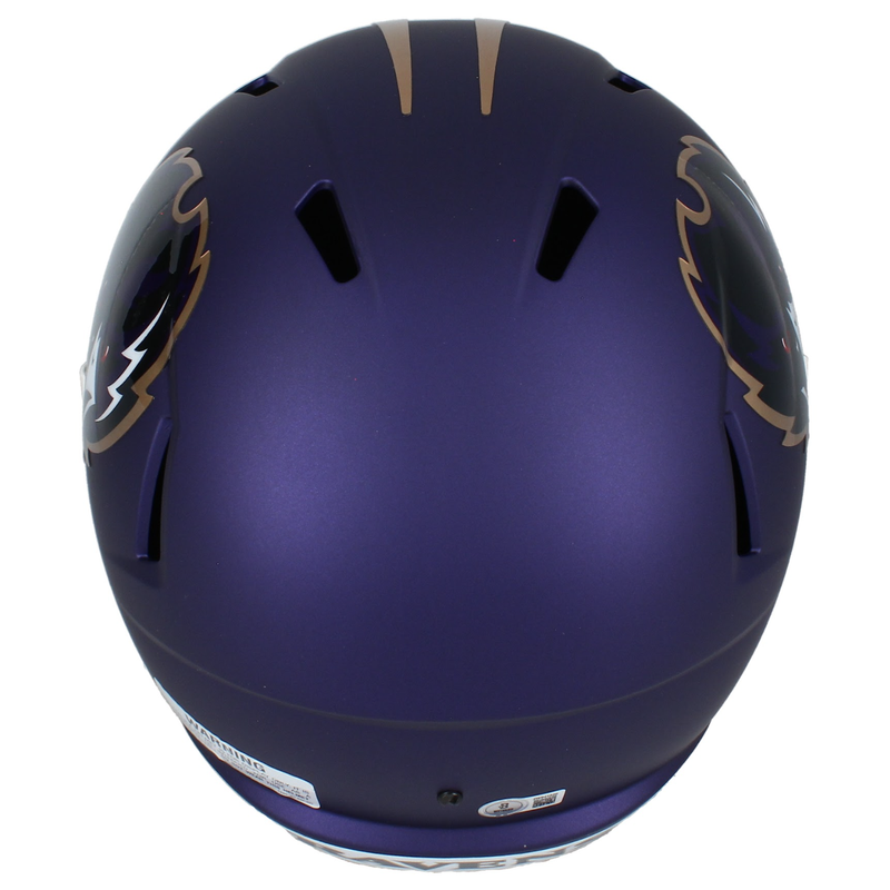 Terrell Suggs Autographed Baltimore Ravens Alternate 2024 Full Size Speed Helmet Beckett