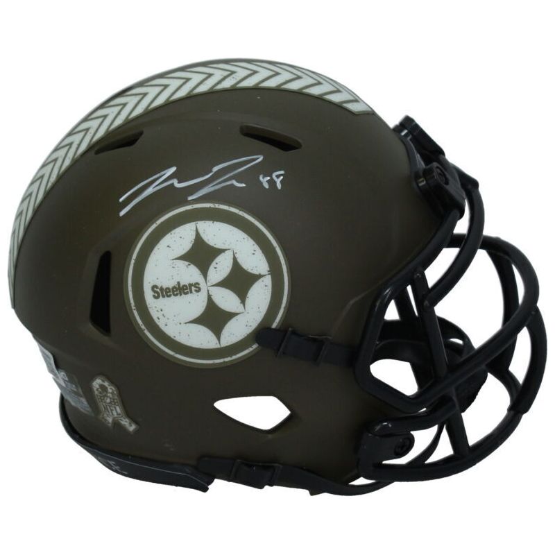 Pat Freiermuth Autographed Pittsburgh Steelers '22 STS Mini Speed Helmet Beckett