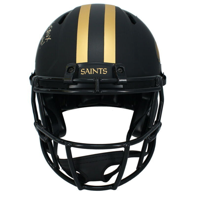 Rashid Shaheed Autographed New Orleans Saints GEAUX SAINTS! Saints Eclipse Authentic Helmet Beckett