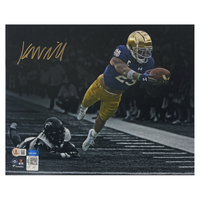 Kyren Williams Autographed Notre Dame 'Diving TD' 11" x 14" Photograph Beckett