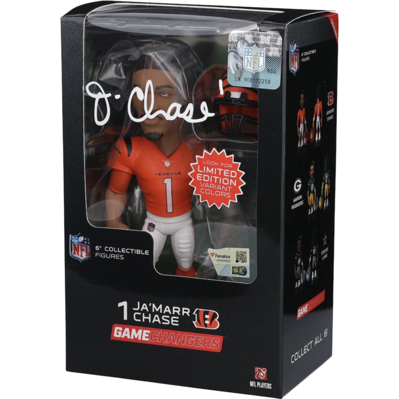 Ja'Marr Chase Autographed Bengals GameChangers Series 1 6" Figurine Fanatics