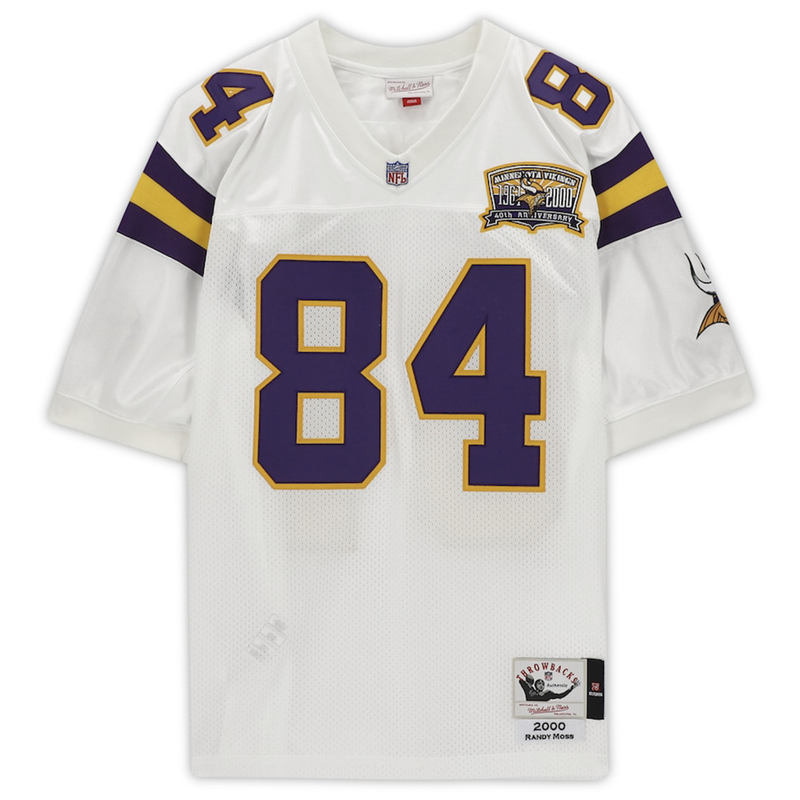 Randy Moss Autographed "HOF 18" Vikings Authentic M&N Jersey Fanatics