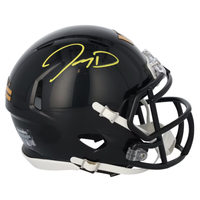 Jayden Daniels Autographed Washington Commanders Alternate Mini Speed Helmet Fanatics