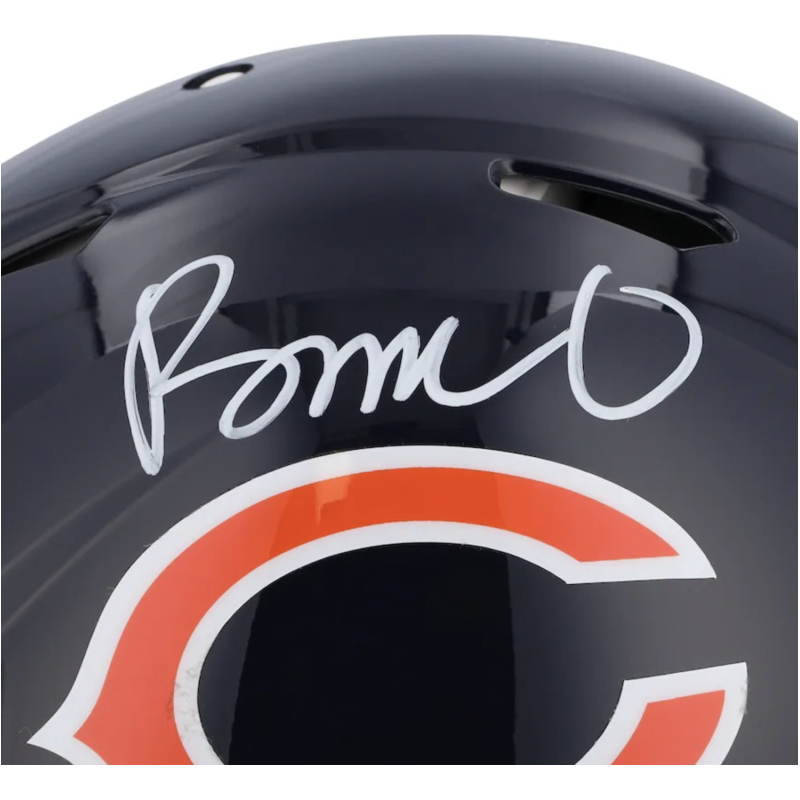 Rome Odunze Autographed Chicago Bears Authentic Speed Helmet Fanatics