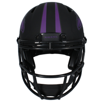 Zay Flowers Autographed Ravens Authentic 'Eclipse' Speed Helmet Beckett