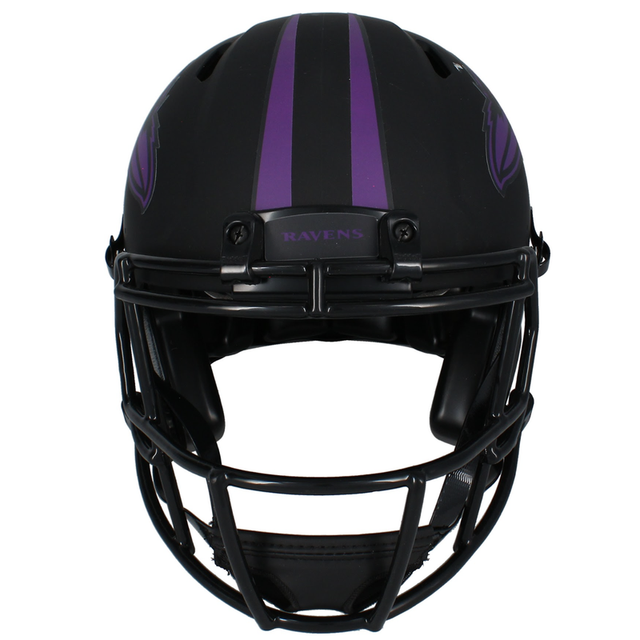 Zay Flowers Autographed Ravens Authentic 'Eclipse' Speed Helmet Beckett