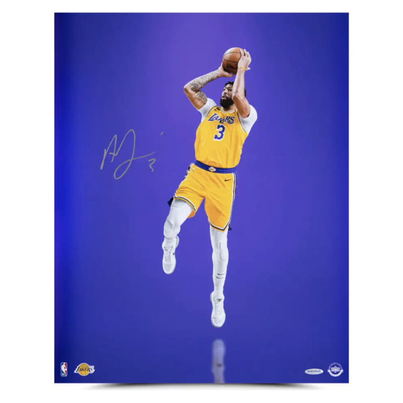Anthony Davis Autographed Lakers "Isolation Purple" 16x20 Photo UDA
