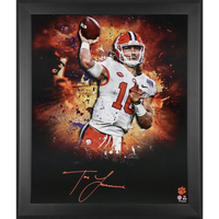 Trevor Lawrence Autographed Clemson Tigers 'In Focus' Framed Display Fanatics
